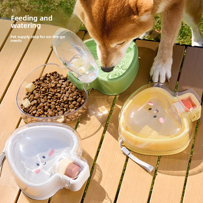 Dog outdoor water cup, pet drinking water, feeding water, accompanying cup for walking dogs, portable water cup, folding kettle