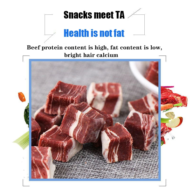 Pet Snacks Dog Snacks Beef Granules Snowflake Chicken Granules Training Dog Snacks Wholesale Pet Food