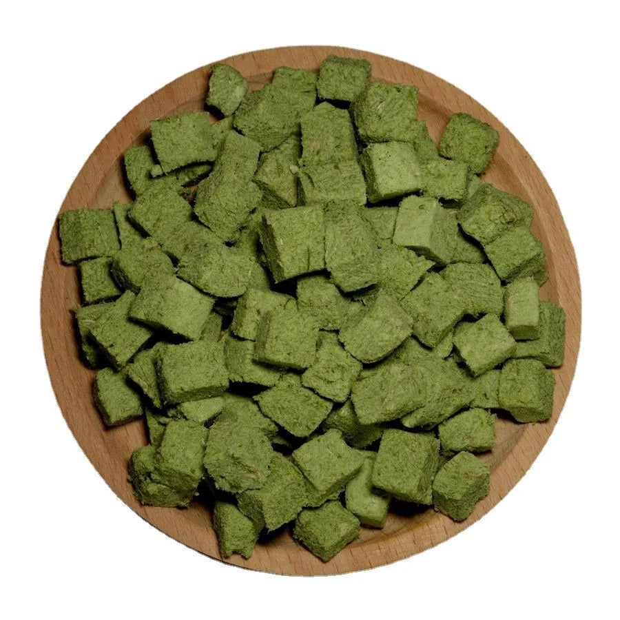 Freeze-Dried Spinach Beef Bits Cat Treats Dog Training Snacks Pet Food Cats Dogs