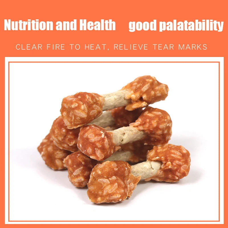 Dog Pet Food Chicken Dumbbell Small and Medium-sized Puppy Adult Dog Calcium Tooth Cleaning Bone Dog Snacks