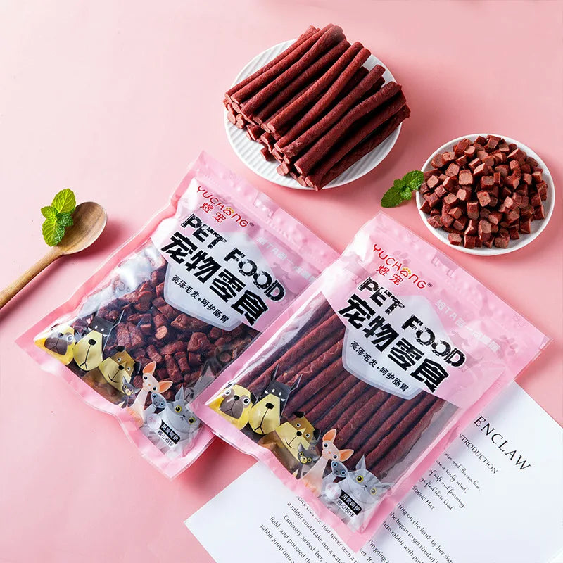 Dog Snacks Beef Beef Strip Pet Snacks 500 g/bag Pet Teddy Golden Hair Beef Strip