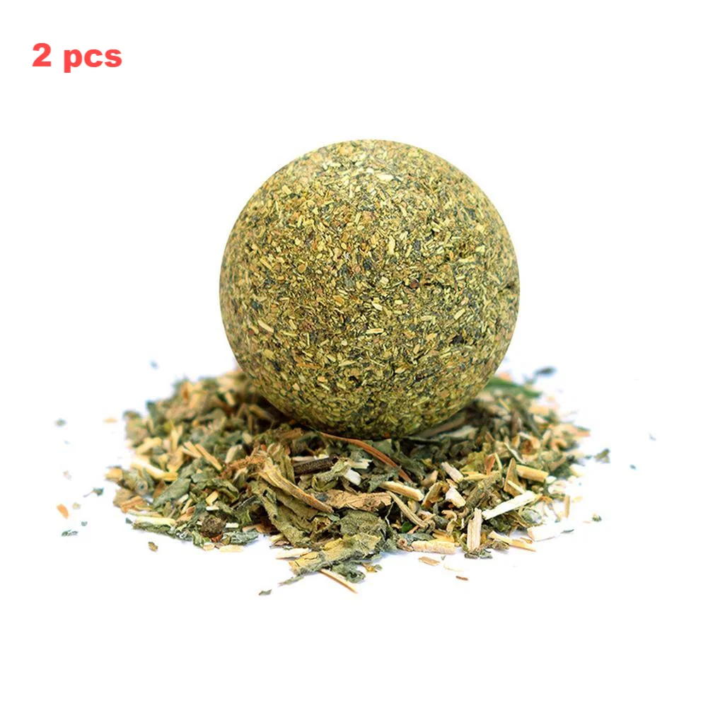 1~5PCS Natural Catnip Cat Wall Stick-on Ball Toys Treats Healthy Natural Removes Hair Balls To Promote Digestion Cat Grass Snack