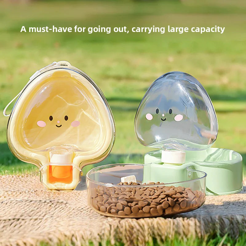 Dog outdoor water cup, pet drinking water, feeding water, accompanying cup for walking dogs, portable water cup, folding kettle