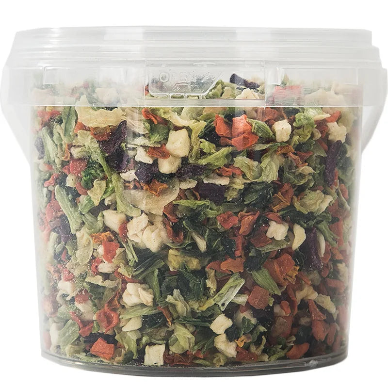 Fruit and vegetable freeze-dried pet snacks dog food cat food companion mix food gift bag teddy puppy pet rice mixed food