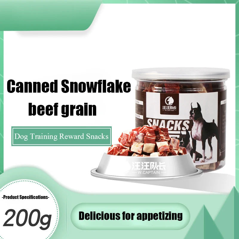 Pet Snacks Dog Snacks Beef Granules Snowflake Chicken Granules Training Dog Snacks Wholesale Pet Food