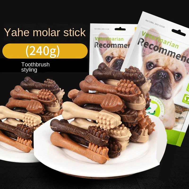 Dog Snack Grinding Stick Bone Bite Resistant Tooth Cleansing Puppy Dog Training Dog Pet Bite Gum Teddy BCompared Bear Bomei