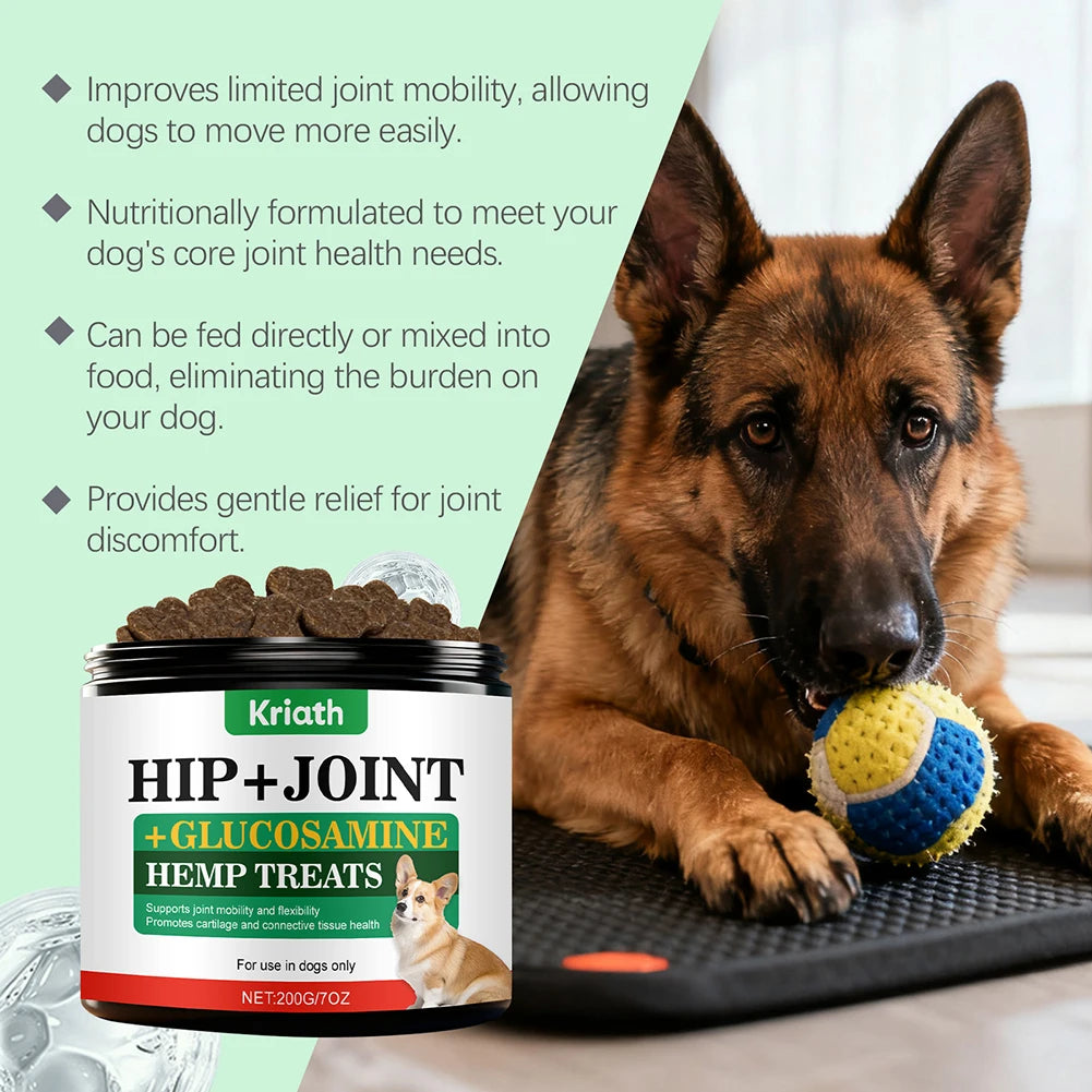 Dog Joint Supplement Soft Chews For Senior Dogs Relieves Joint Pain Supports Strong Hips Health Joints For All Dogs Joyful Runs