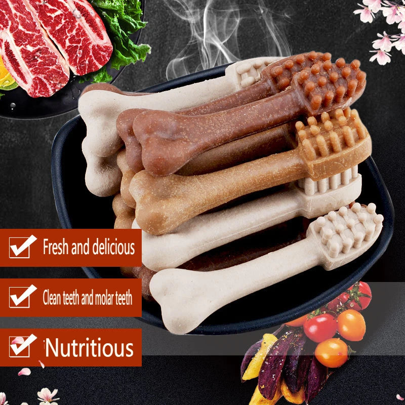 Dog Snack Grinding Stick Bone Bite Resistant Tooth Cleansing Puppy Dog Training Dog Pet Bite Gum Teddy BCompared Bear Bomei