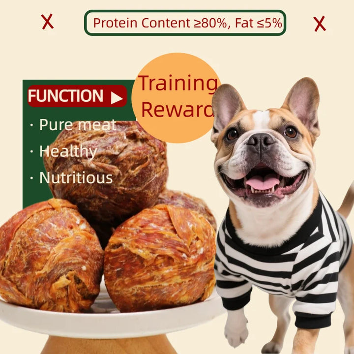 Chicken Meatball Dog Chew Treats – 200g, Tasty & Nutritious, Promotes Dental Health